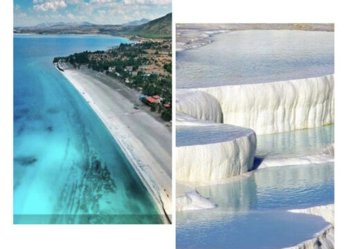 3 в 1 Памуккале и древний Иераполис и Турецкие Мальдивы " Озеро Салда "